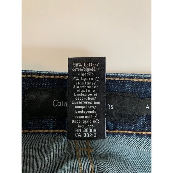 Women's Calvin Klein NWT Blue Bootcut Jeans Size 4 - Picture 8 of 8